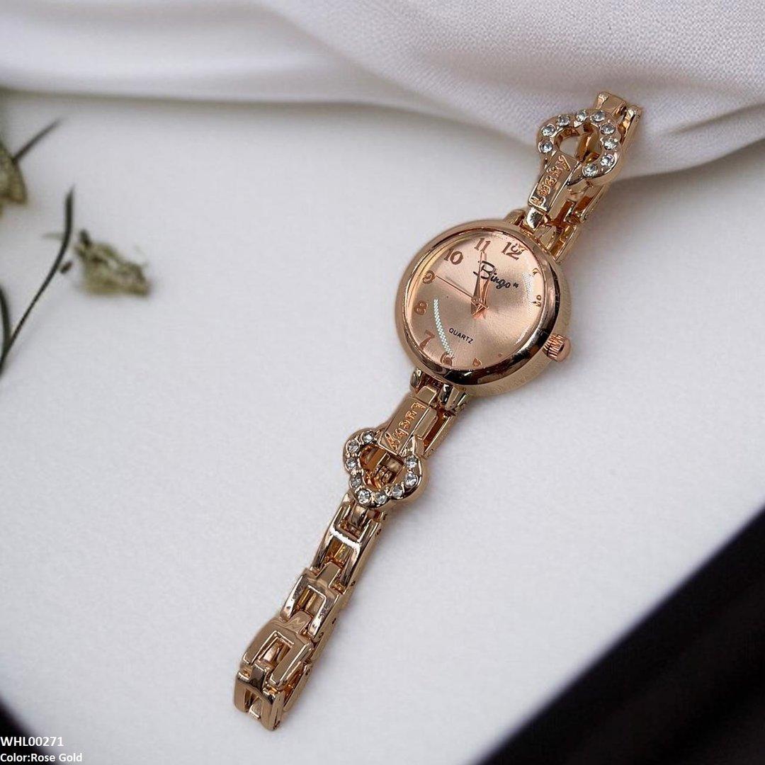 WHL00271 ZWA Round Rose Glow Link Watch - WHL