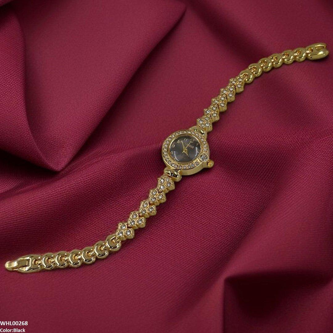 WHL00268 ZWA Rhinestone-Embellished Dial Watch - WHL