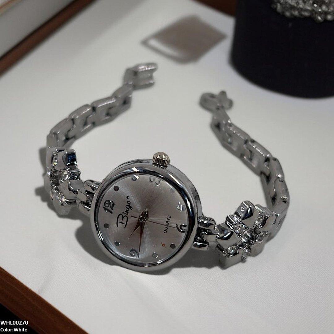 WHL00270 ZWA Round Flower Chain Dial Watch - WHL