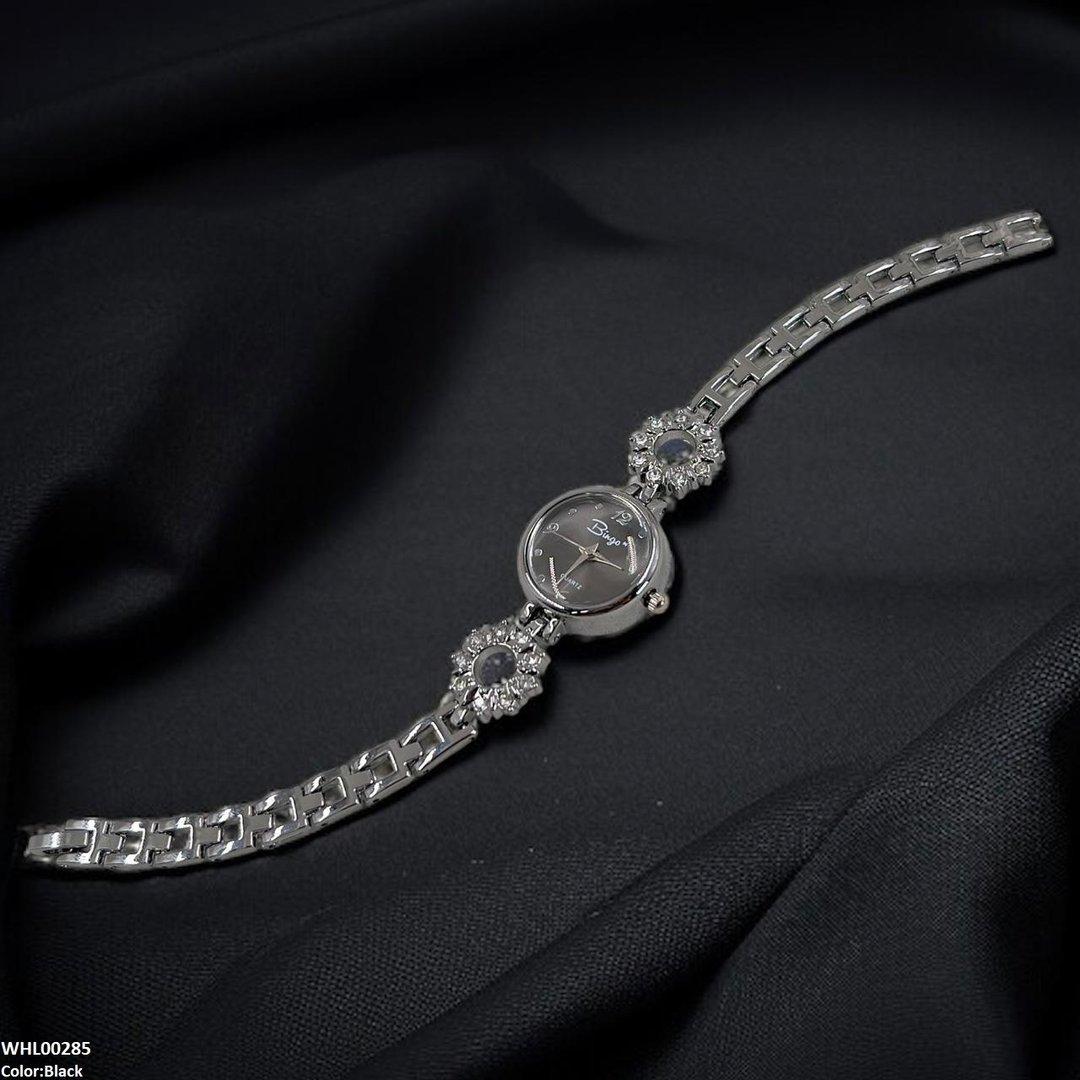 WHL00285 ZWA Round Silver Rhinestone Watch - WHL