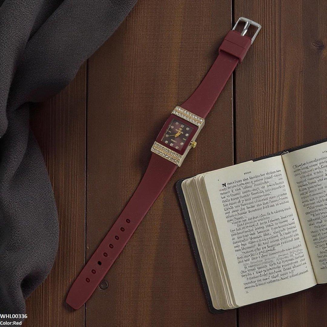 WHL00336 BWS Rectangle Stone Dial  Watch - WHL