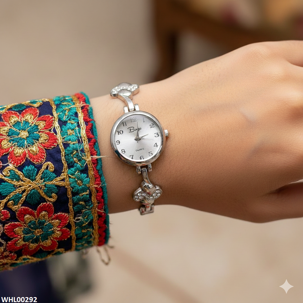 WHL00292 ZWA Round Silver Chain Dial Watch - WHL