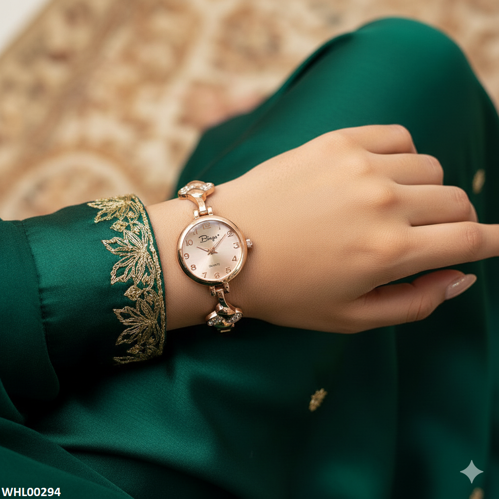 WHL00294 ZWA Round Link Chain Dial Watch - WHL