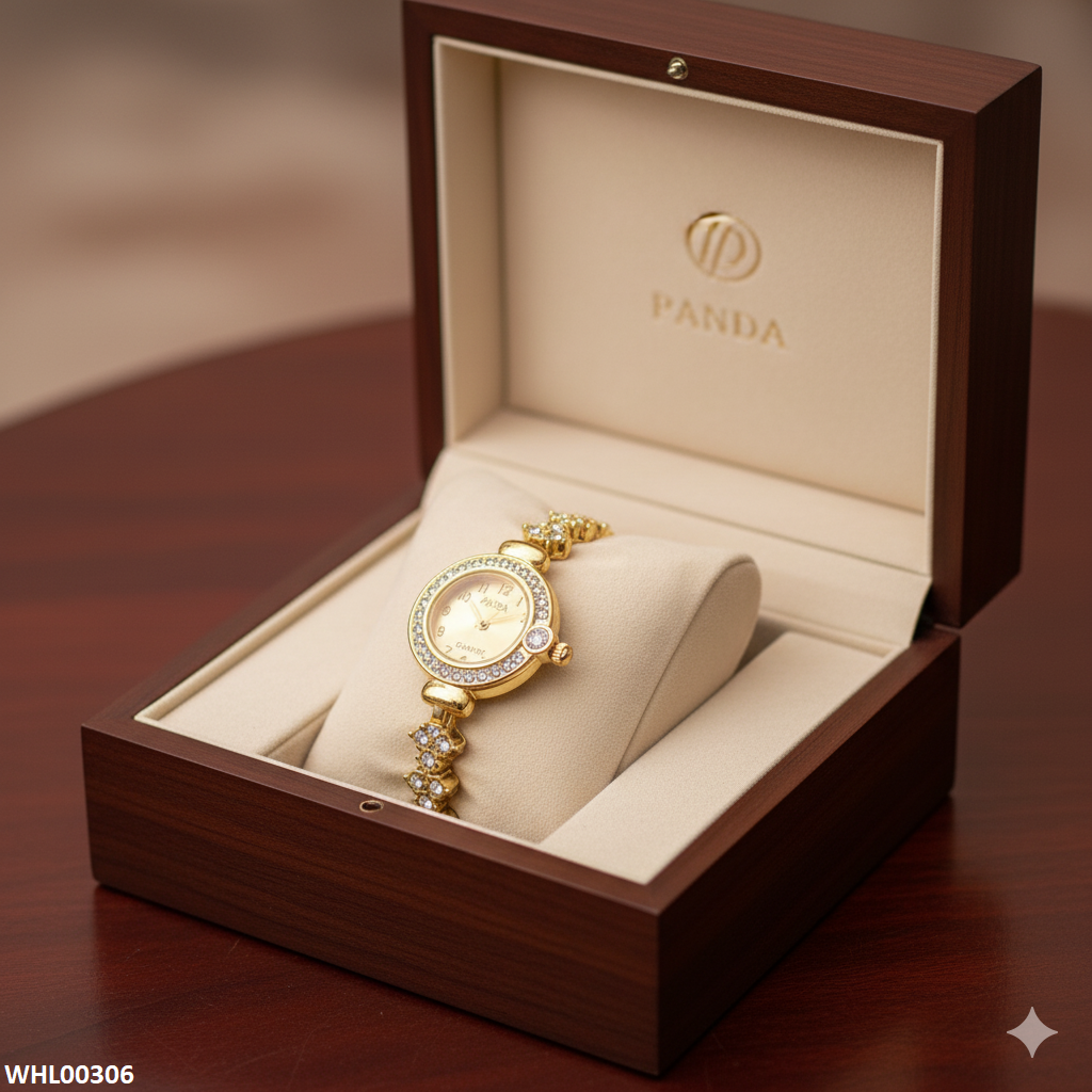 WHL00306 ZWA Round Stone Chain Watch - WHL