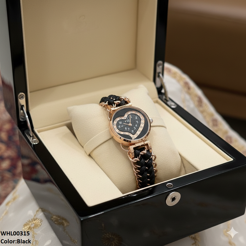 WHL00315 ZWA Heart Dial Adjustable Braclete Watch - WHL