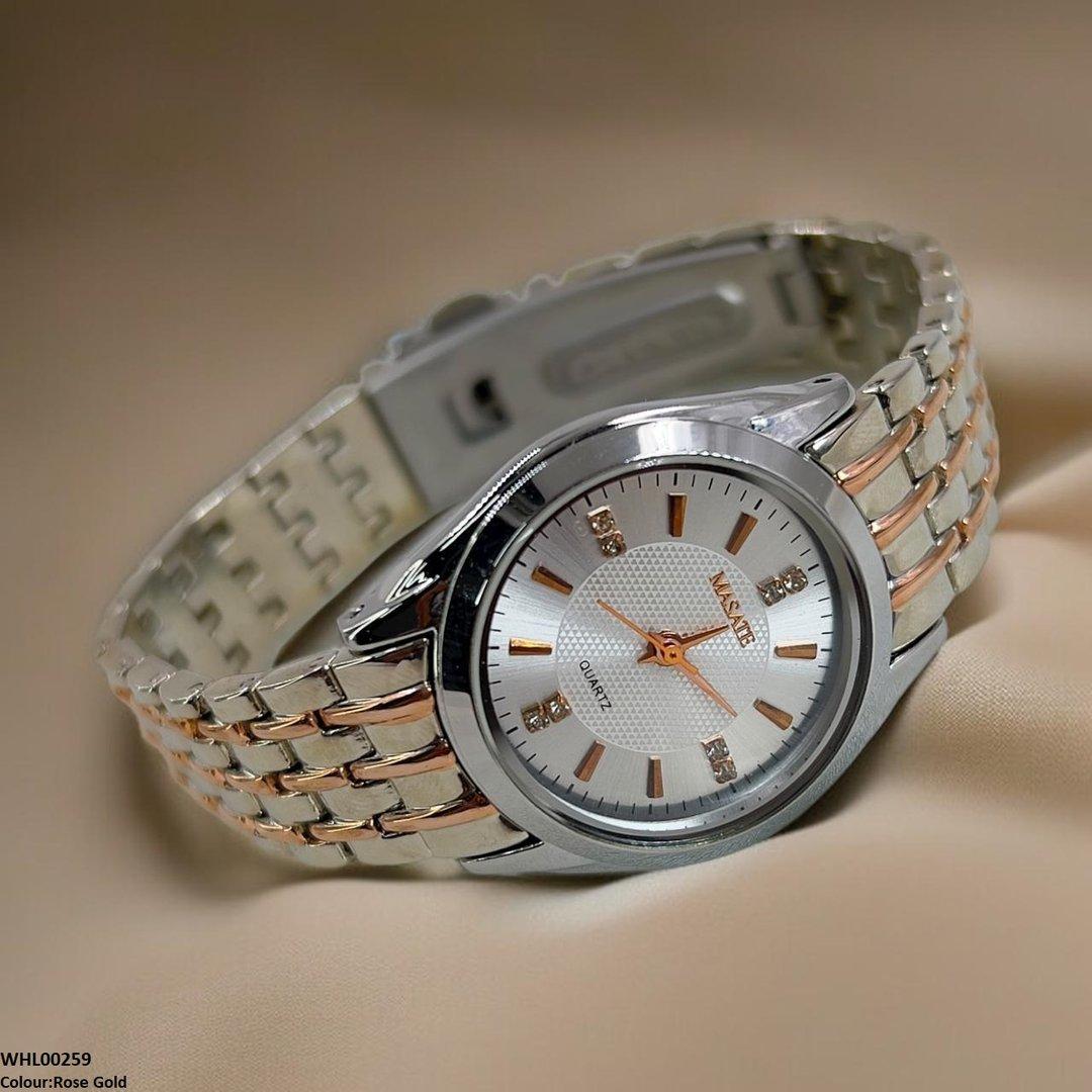 WHL00259 IWA Round Bezel Link Chain Watch - WHL