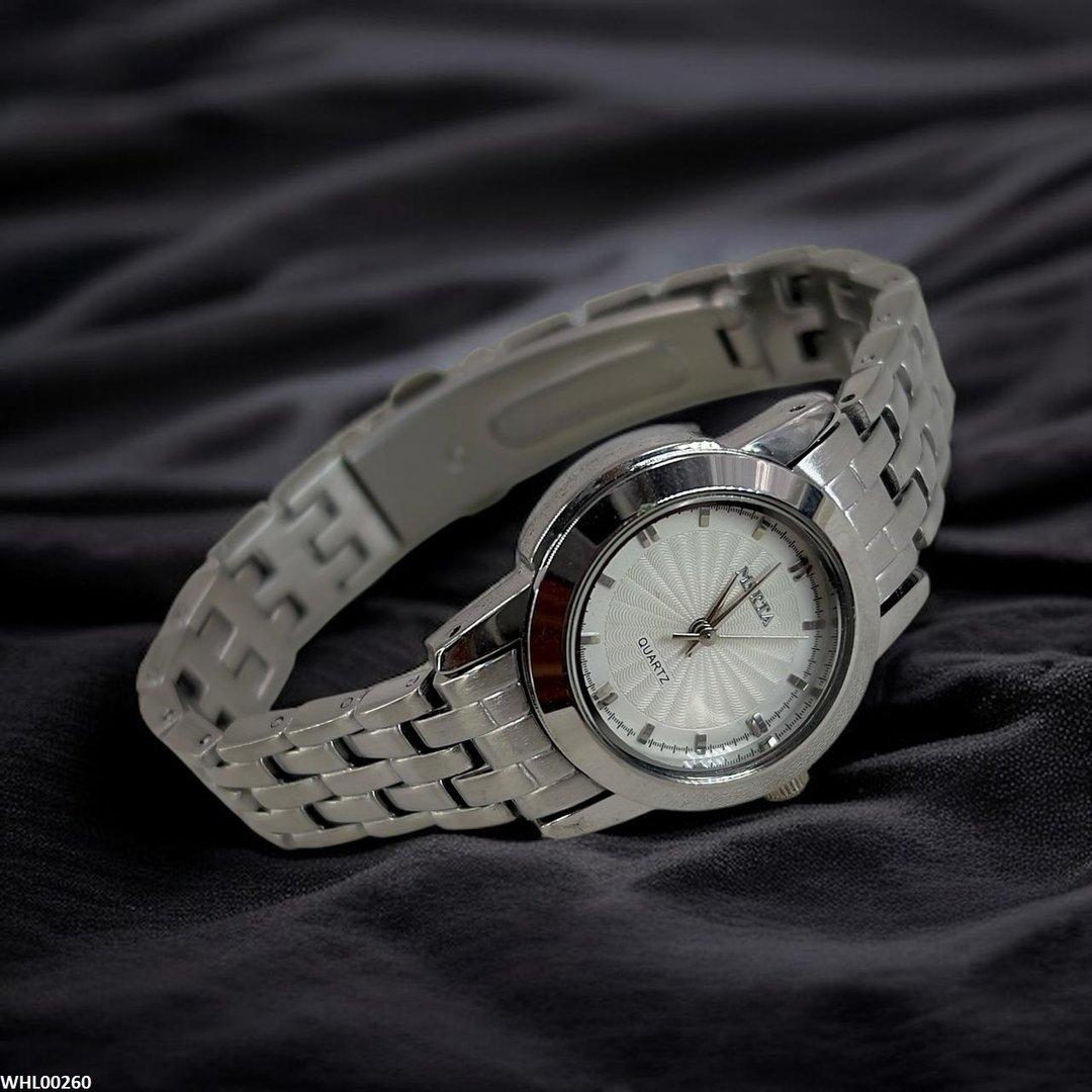 WHL00260 IWA Round Analog Metallic Silver Strap Watch - WHL