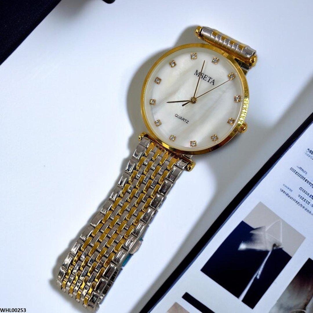 WHL00253 IWA Metal Band White Dial Crystal Watch - WHL