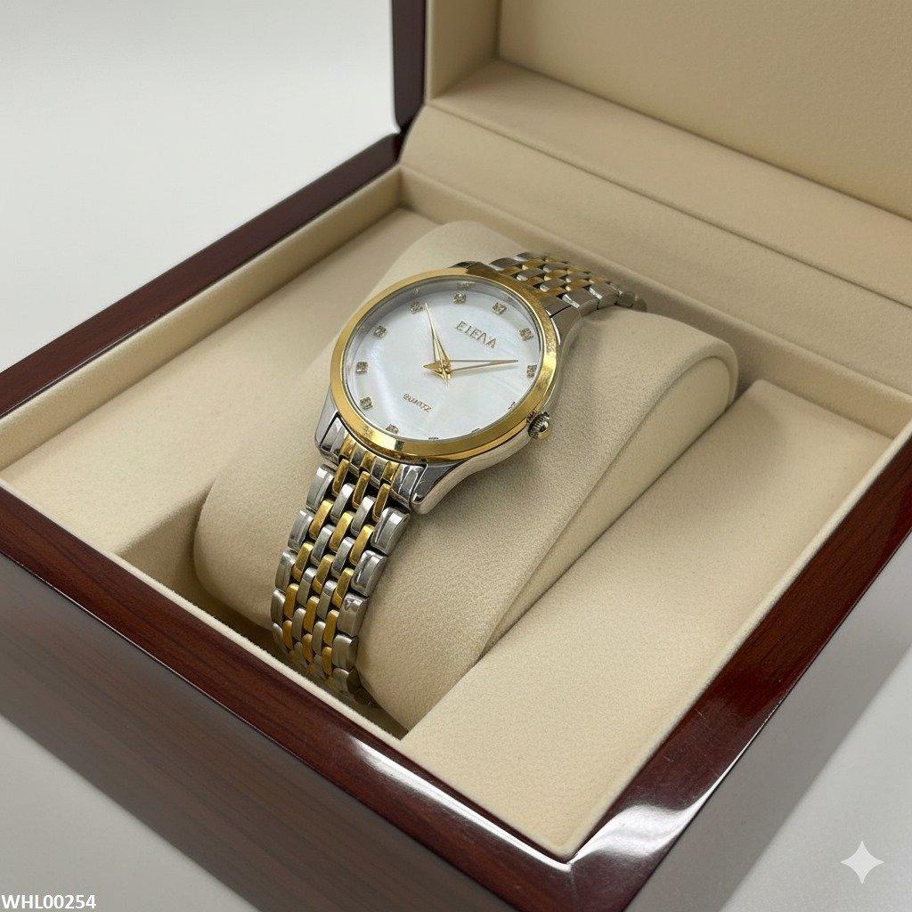 WHL00254 IWA White Dial Crystal Watch - WHL