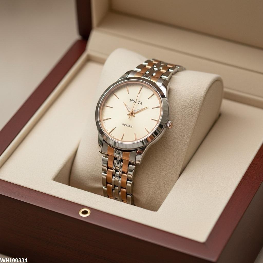 WHL00334 IWA Round Champagne Dial Watch - WHL