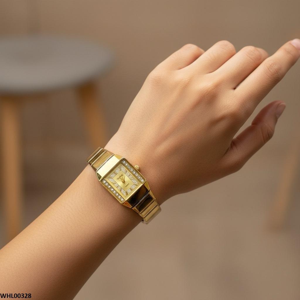 WHL00328 IWA Rectangle Stone Dial Watch - WHL