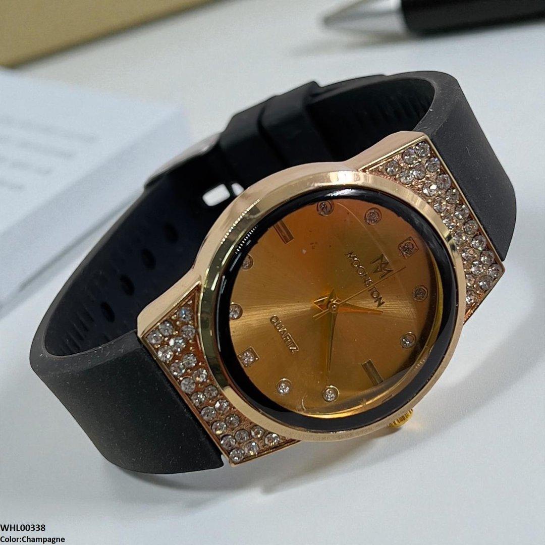 WHL00338 BWS Round Stone Dial Watch - WHL