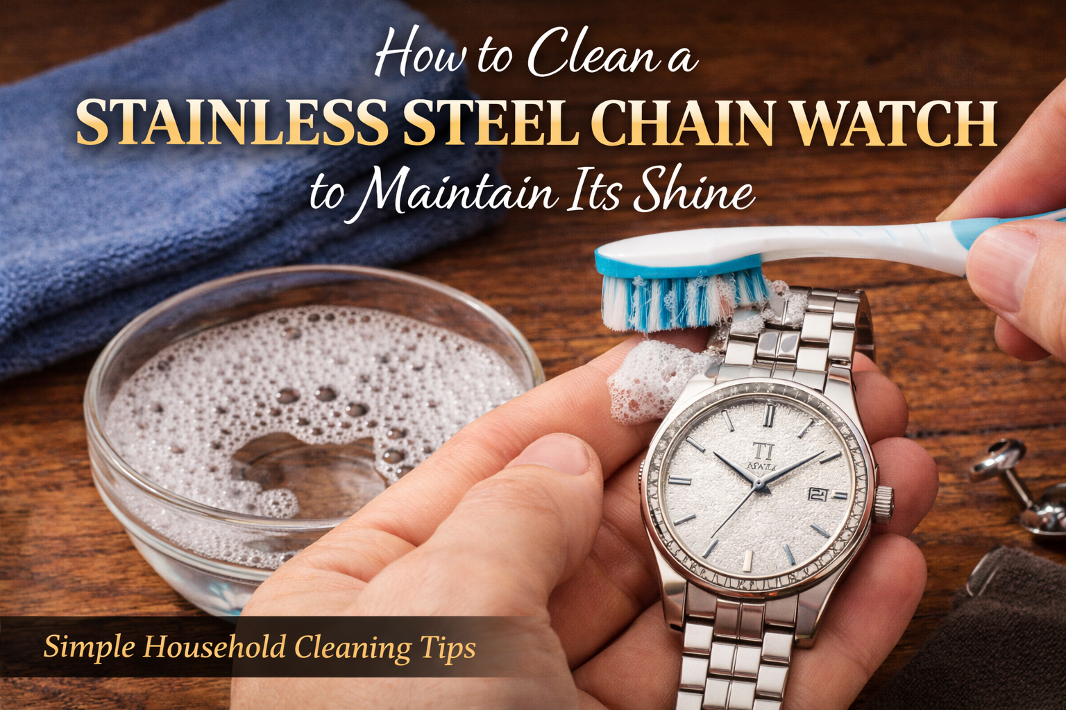 How Do I Clean a Stainless Steel Chain Watch to Maintain Its Shine?