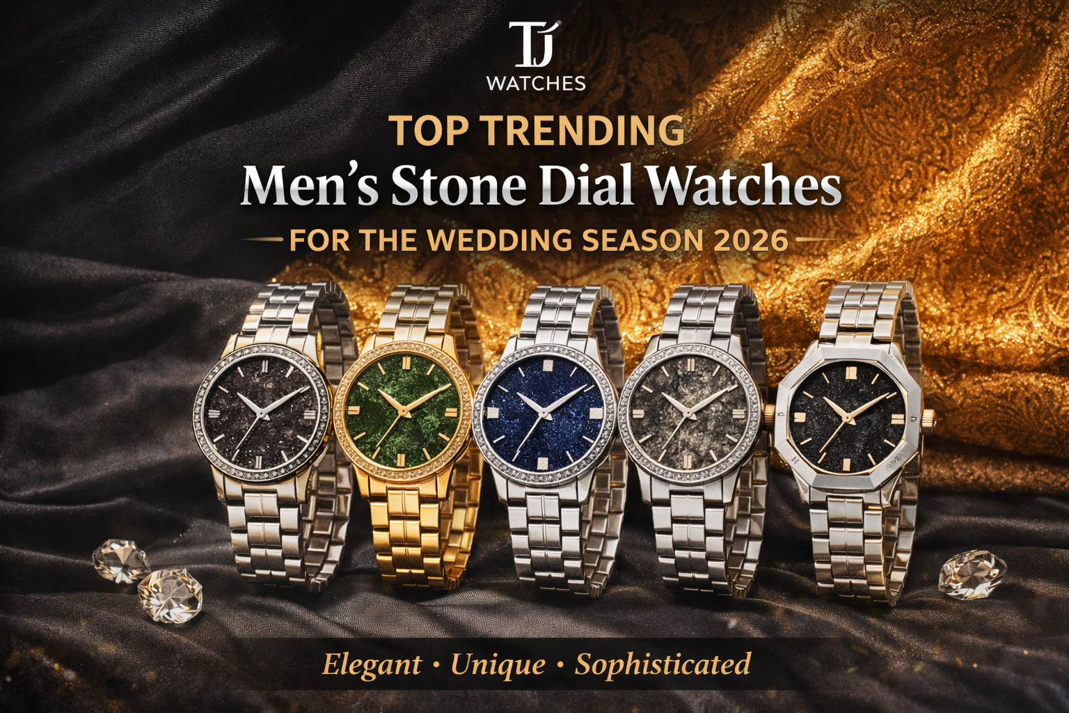 Top Trending Men's Stone Dial Watches for the Wedding Season 2026