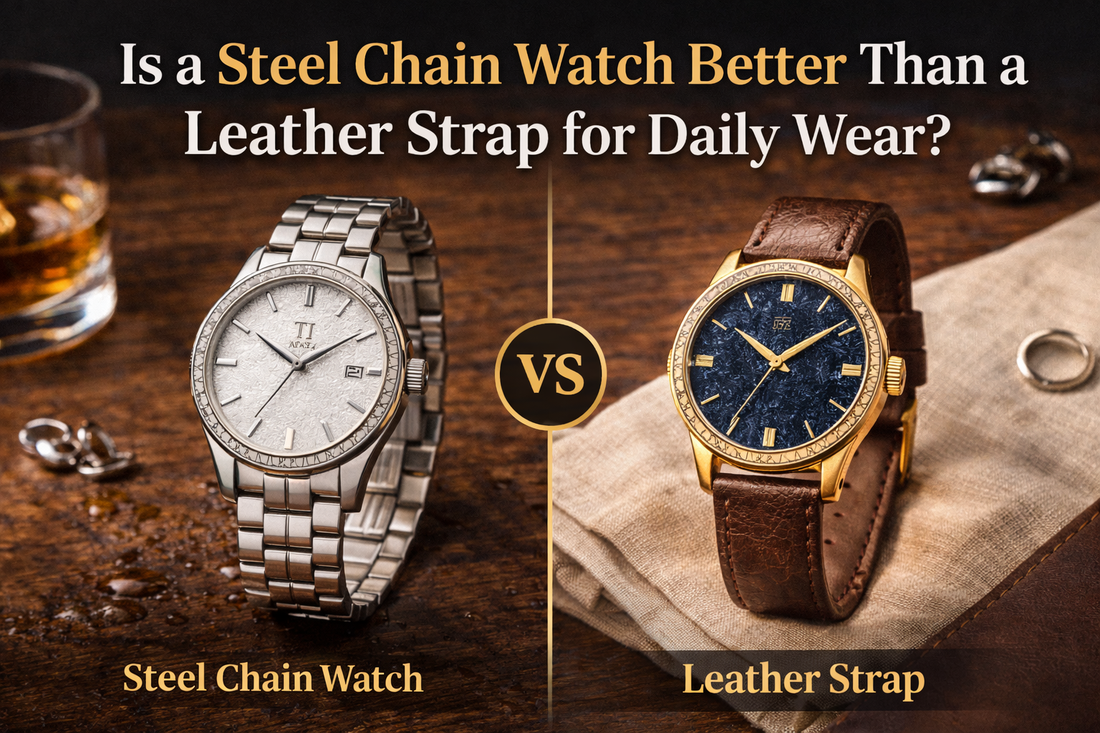 Is a Steel Chain Watch Better Than a Leather Strap for Daily Wear?