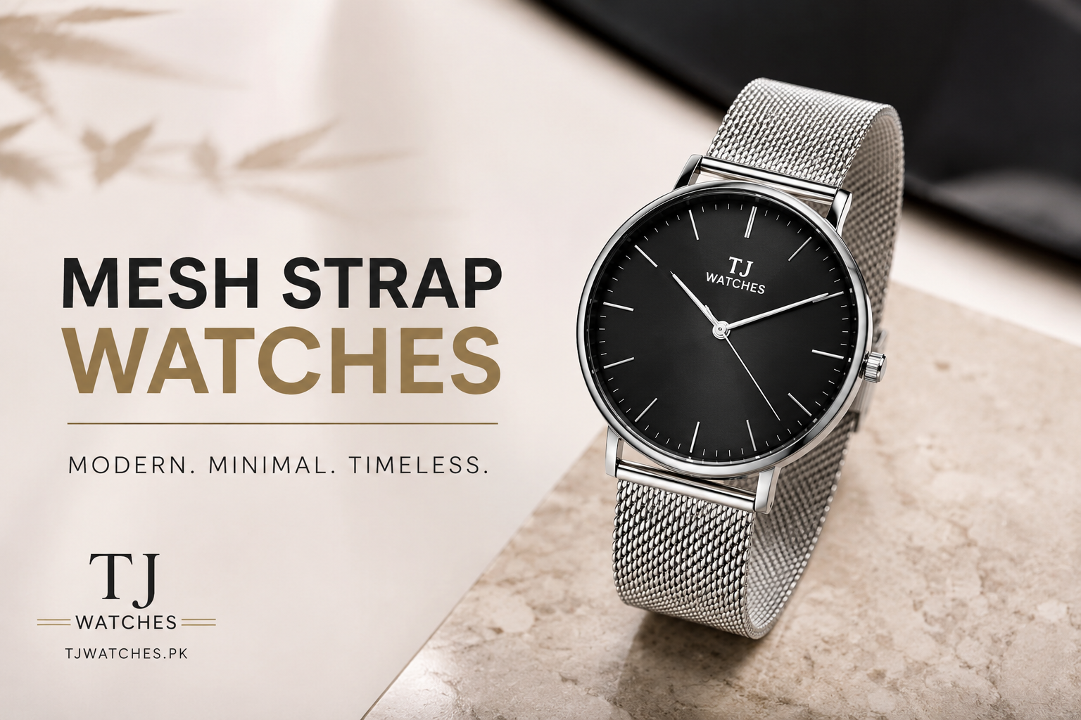 Mesh Strap Watches in Pakistan with Modern Minimal Design Look