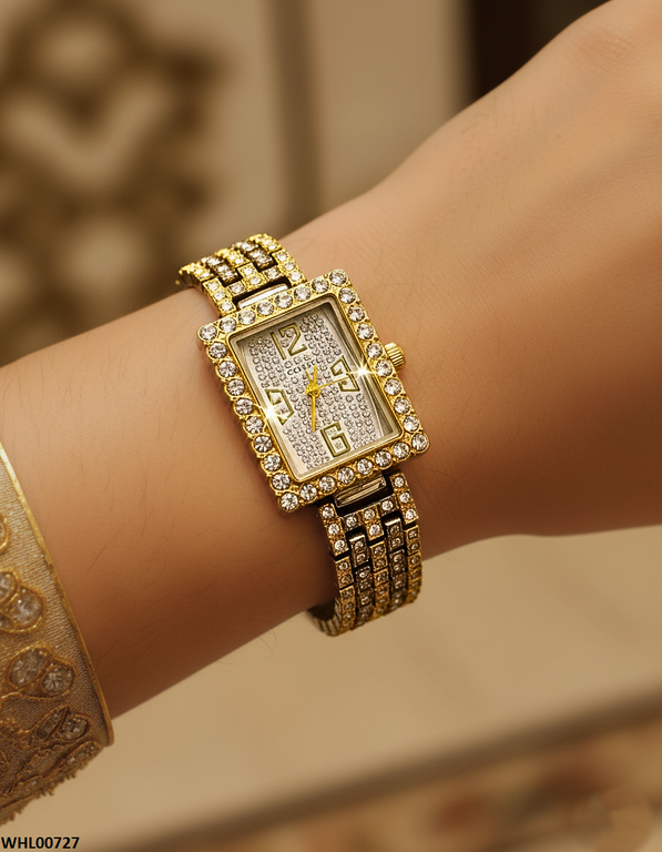 WHL00727 HWR Rectangle Dial Women's Watch - WHL