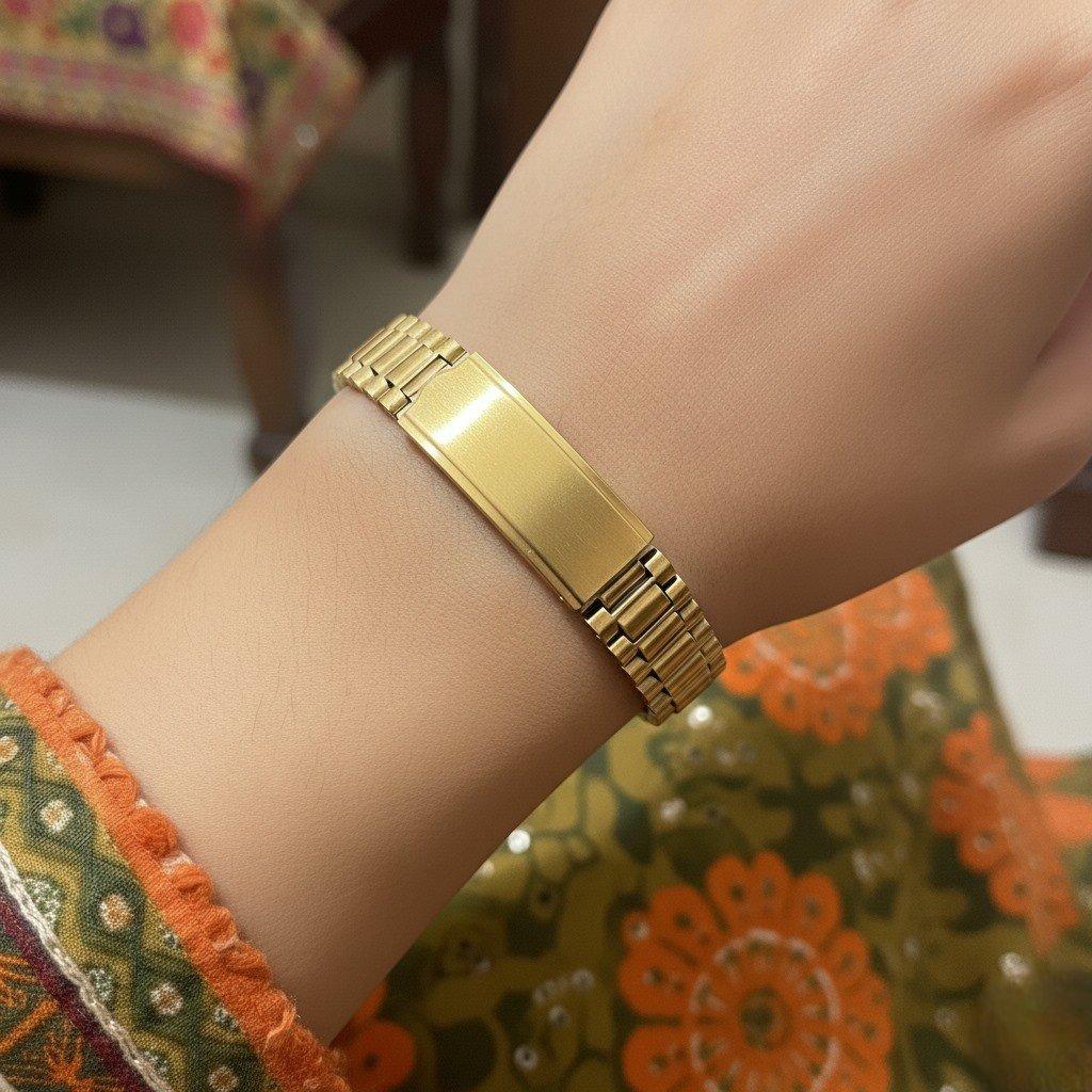 WHL00345 BWS Square Stone Dial Watch - WHL