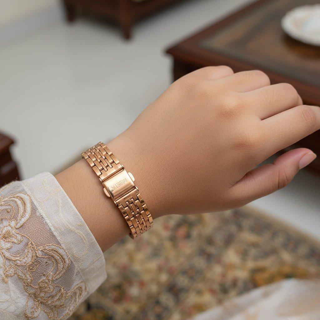 WHL00375 IWA Round Stone Dial Wommen's Watch - WHL