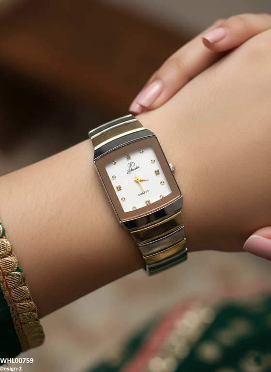 WHL00759 IWA Square Stone Dial Women's Watch - WHL