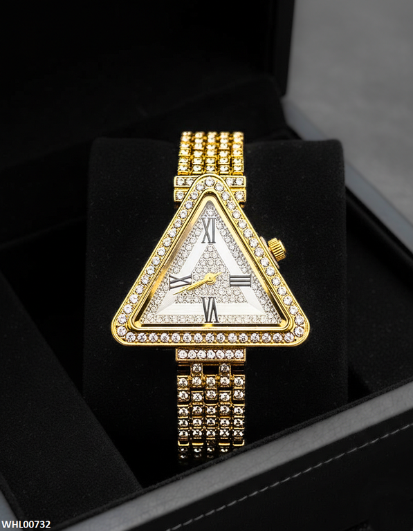 WHL00732 HWR Triangle Rhinestone Women's Watch - WHL
