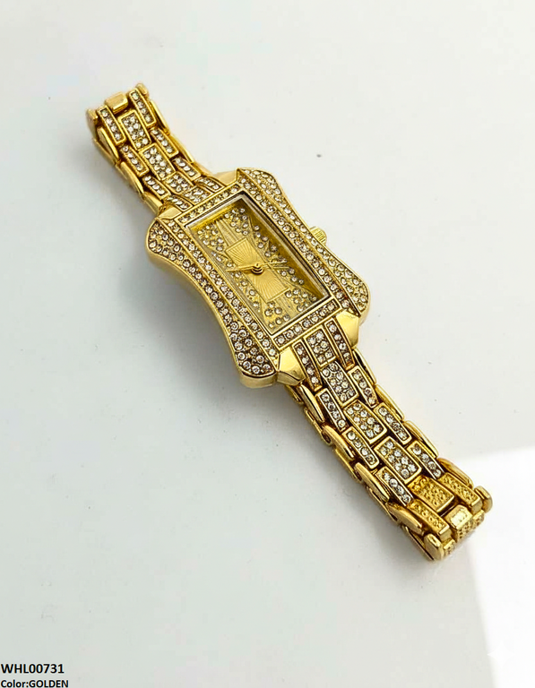 WHL00731 HWR Rectangle Rhinestone Women's Watch - WHL