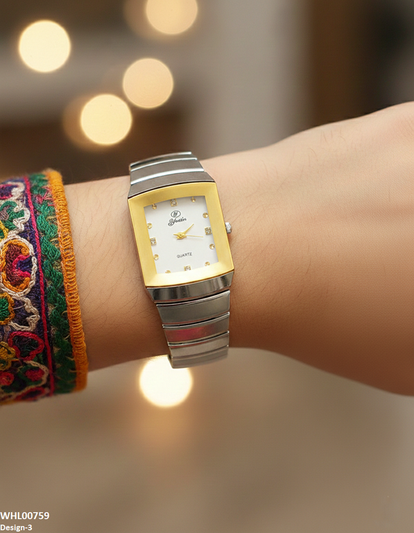 WHL00759 IWA Square Stone Dial Women's Watch - WHL