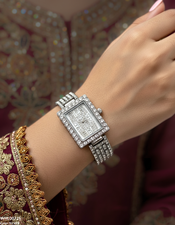 WHL00726 HWR Rectangle Dial Women's Watch - WHL
