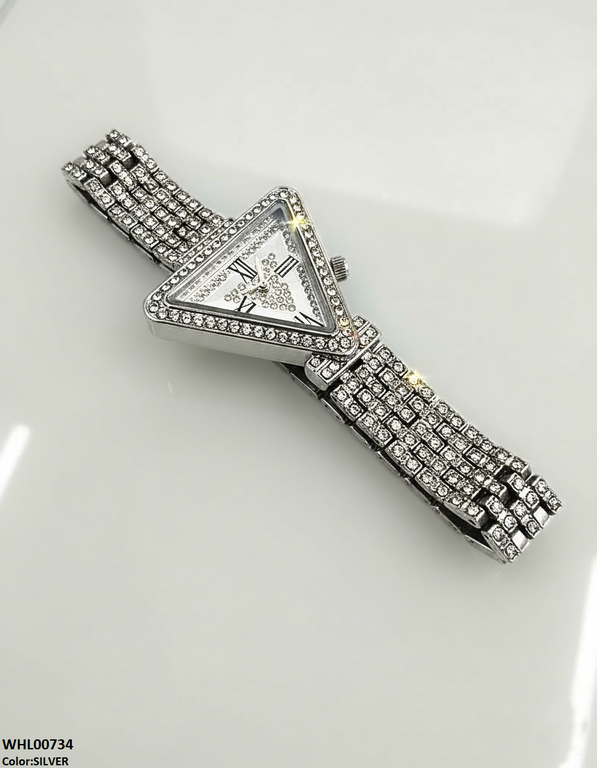 WHL00734 HWR Triangle Rhinestone Women's Watch - WHL