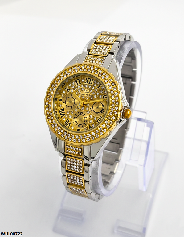 WHL00722 HWR Round Stone Dial Women's Watch - WHL