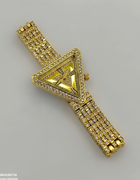 WHL00734 HWR Triangle Rhinestone Women's Watch - WHL
