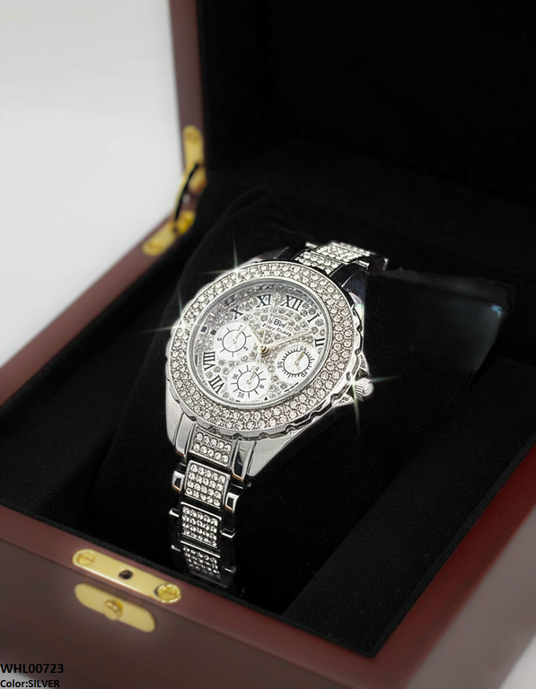 WHL00723 HWR Round Stone Dial Women's Watch - WHL
