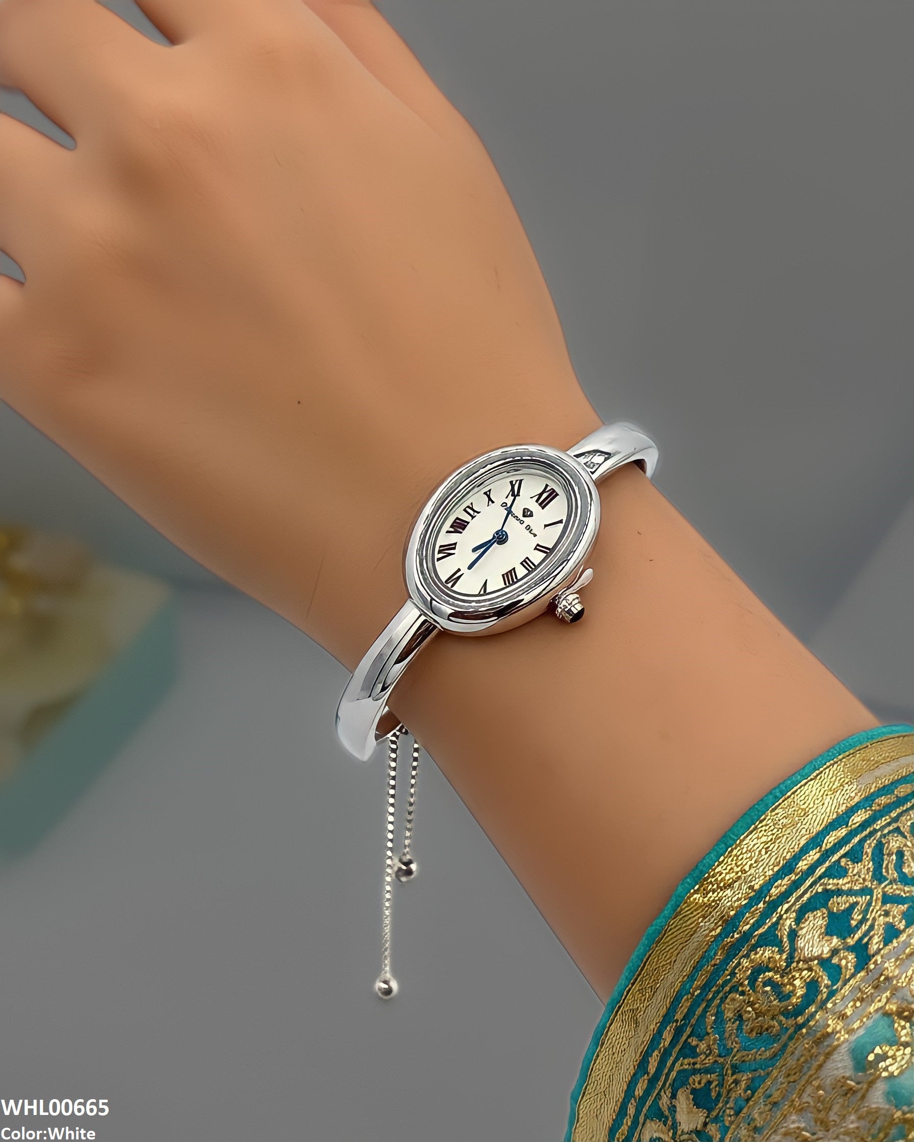 WHL00665 HWR Oval Dial Bracelet Women's Watch - WHL