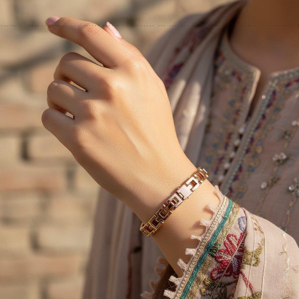 WHL00387 IWA Round Rhinestone Bezel Women's Watch - WHL