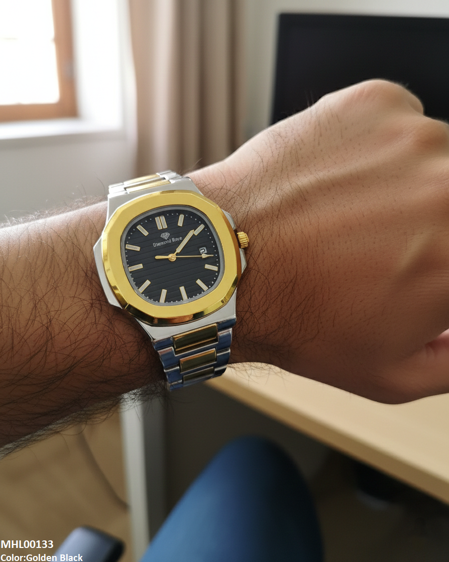 MHL00133 HWR Hexagon Bezel Men's Watch - MHL