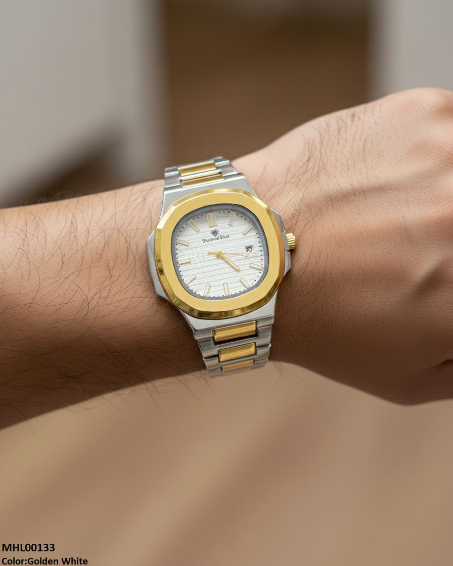 MHL00133 HWR Hexagon Bezel Men's Watch - MHL