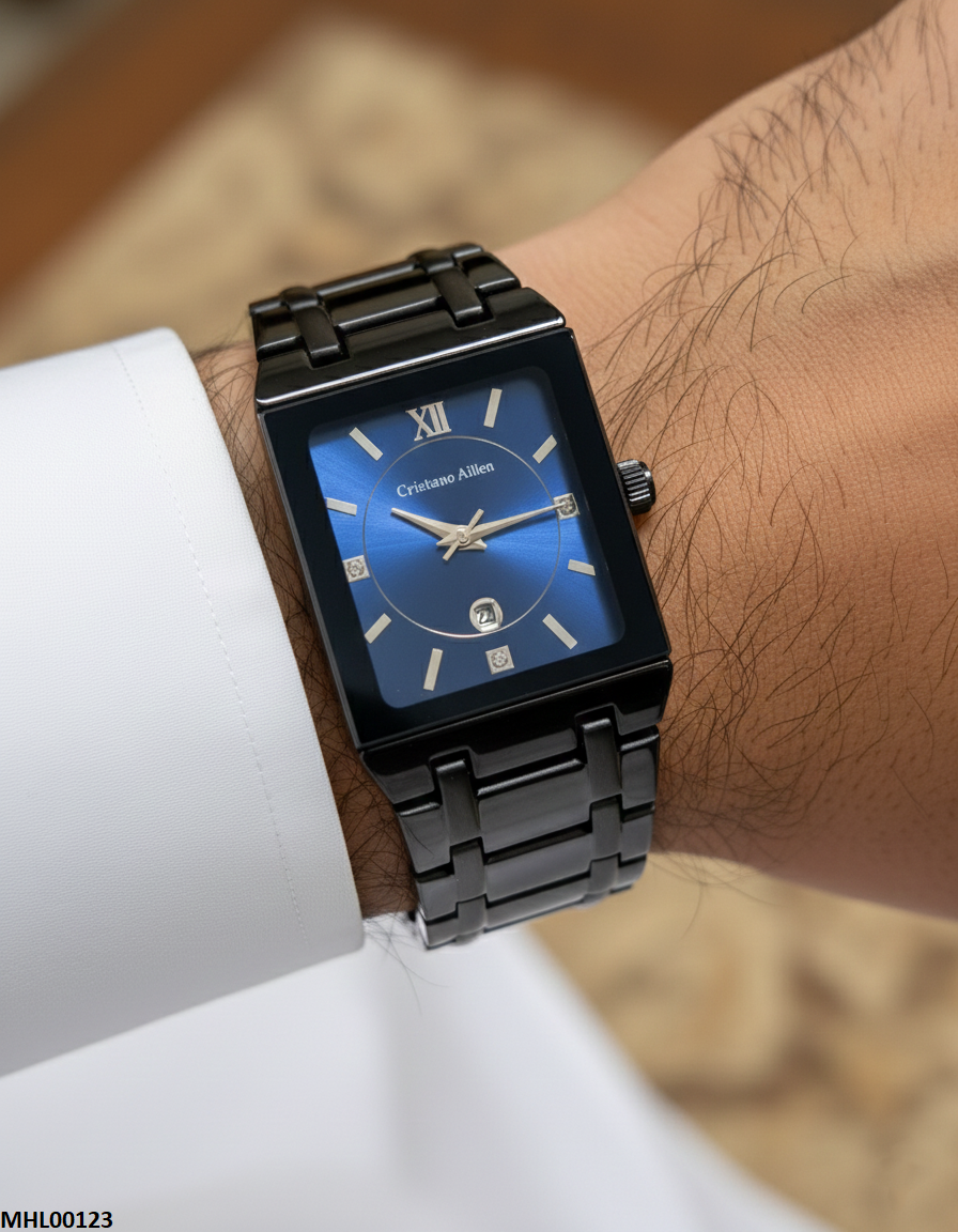 MHL00123 HWR Rectangle Dial Men's Watch - MHL