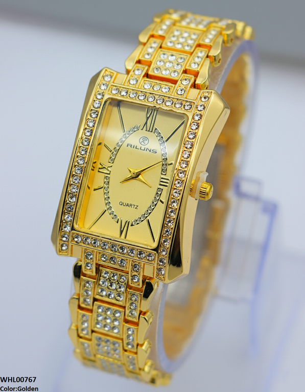WHL00767 ZWA Rectangle Stone Bezel Women's Watch - WHL