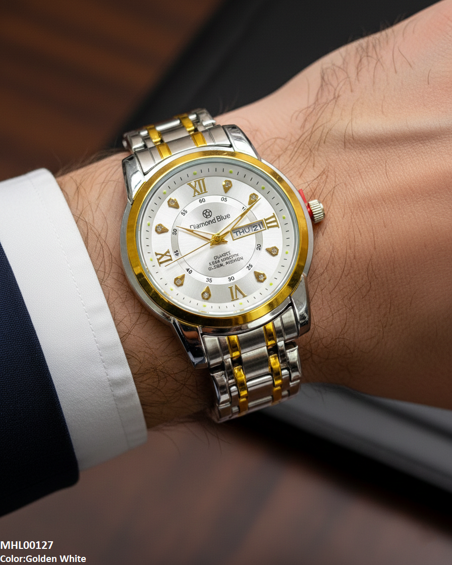 MHL00127 HWR Luxury Round Dial Men's Watch - MHL