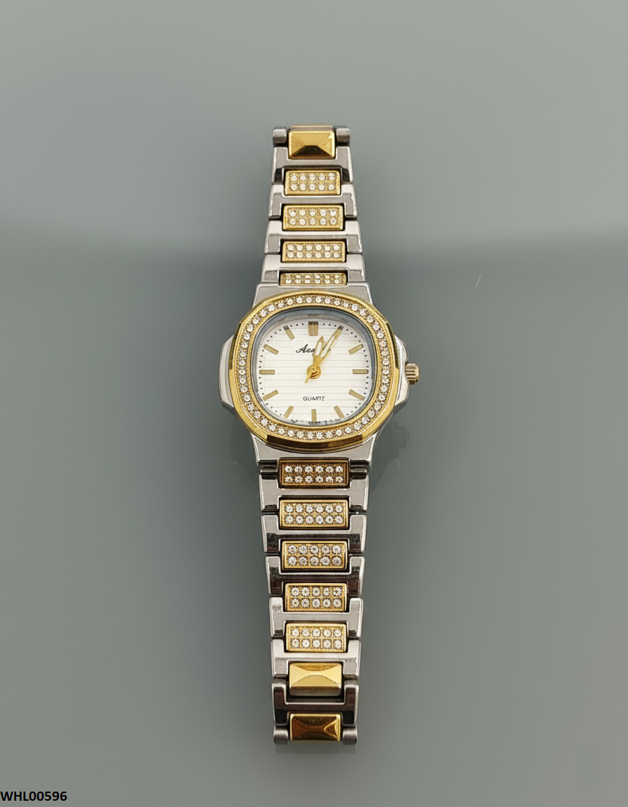 WHL00596 HWR Round Tow-Tone Women's Watch - WHL