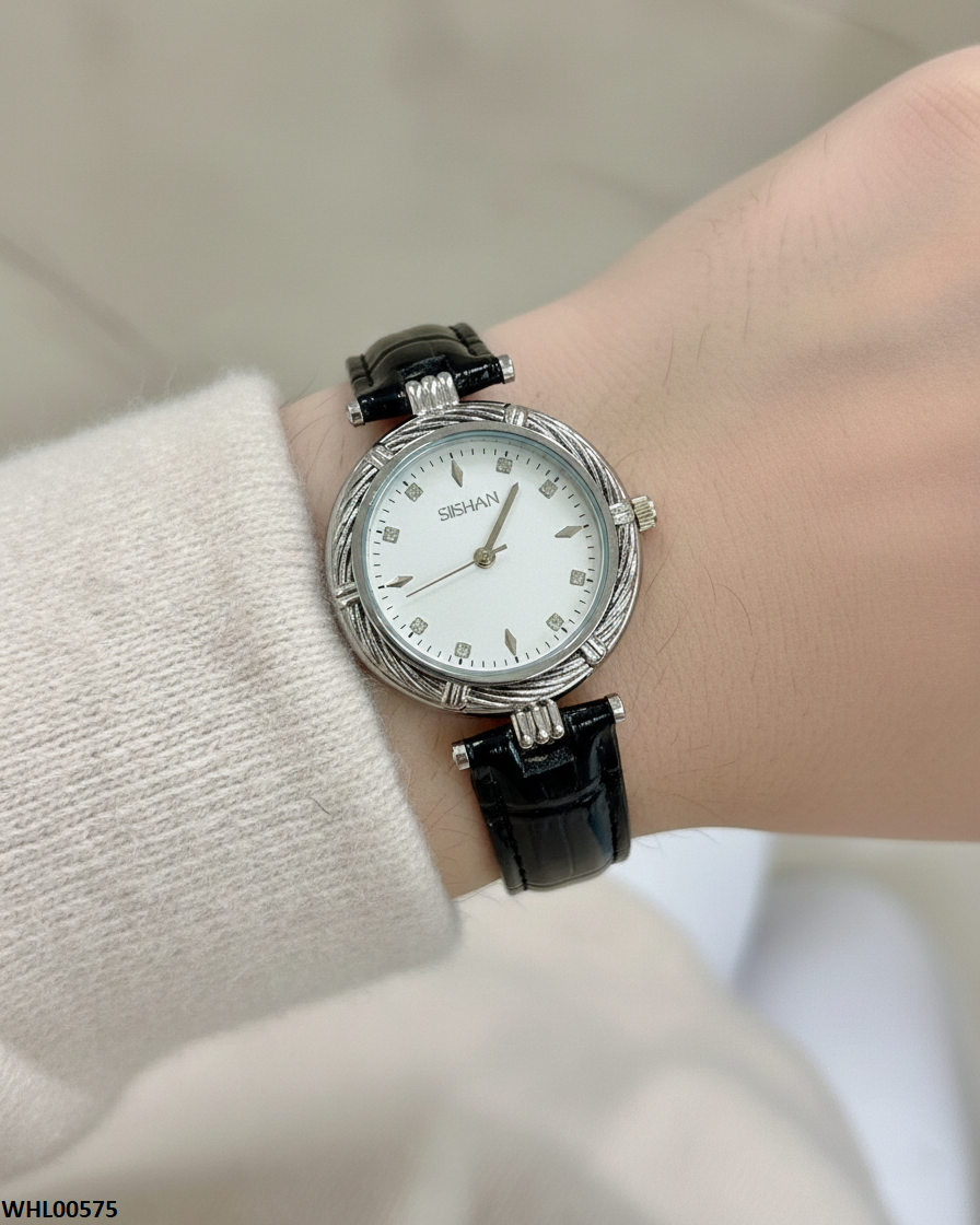 WHL00575 HWR Round Stone Dial  Women's Watch - WHL