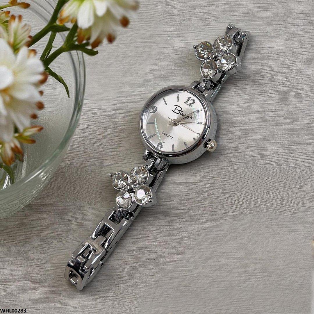 WHL00283 ZWA Round Flower Chain Watch - WHL
