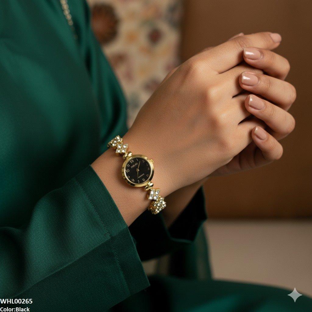 WHL00265 ZWA Round Dazzling Link Watch - WHL