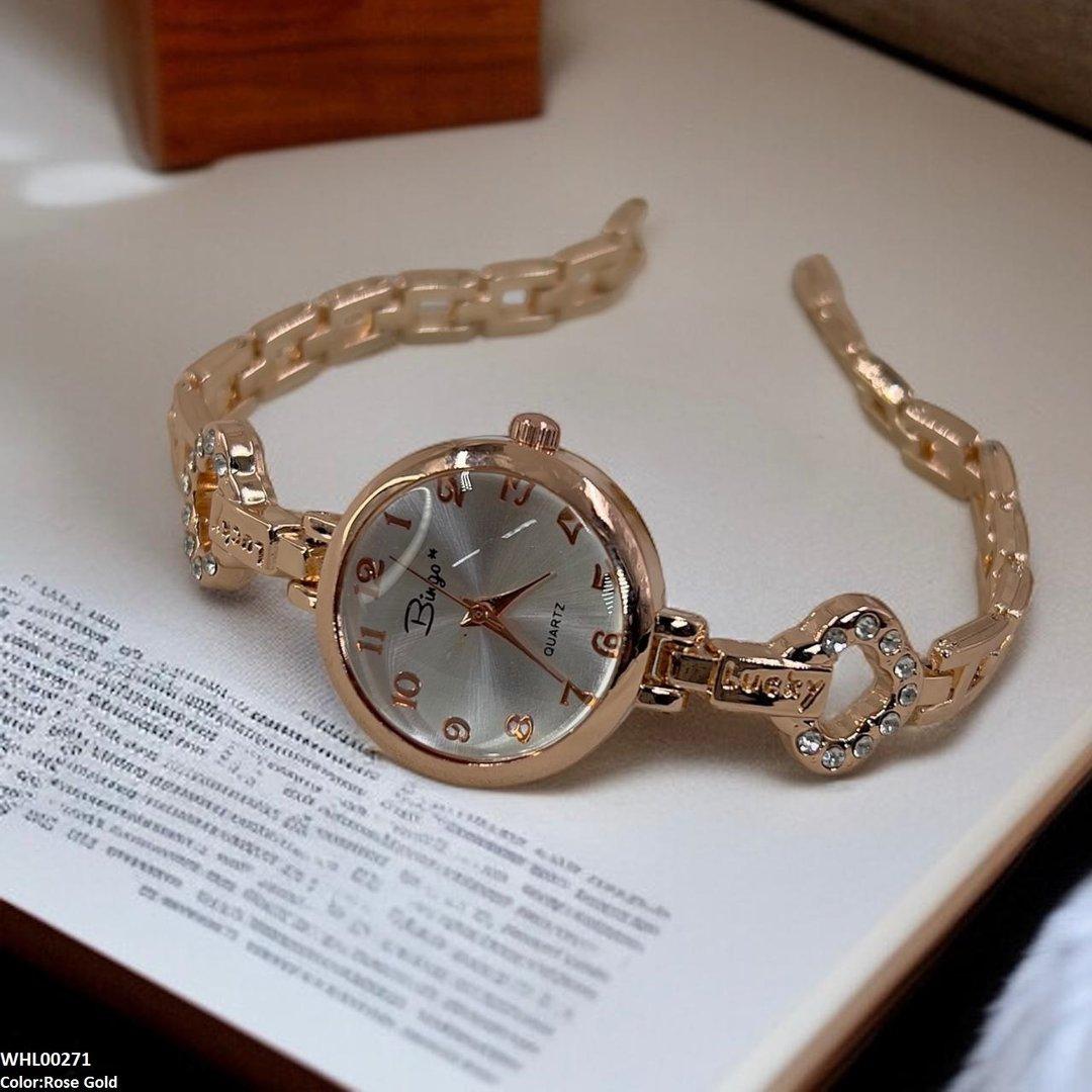 WHL00271 ZWA Round Rose Glow Link Watch - WHL