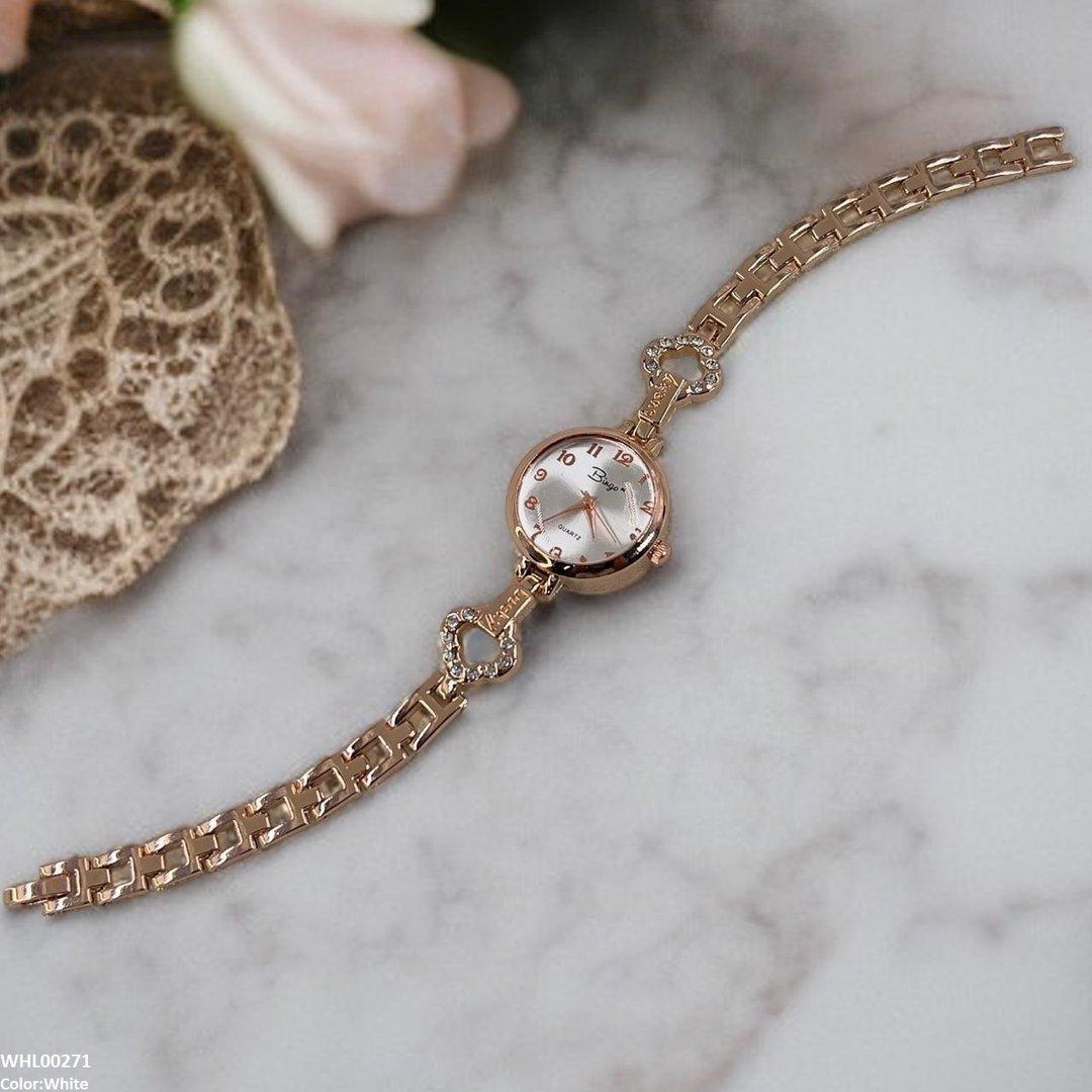 WHL00271 ZWA Round Rose Glow Link Watch - WHL