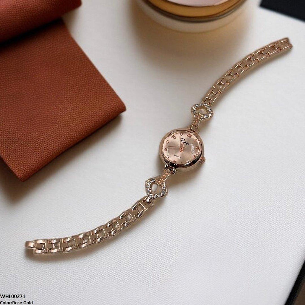 WHL00271 ZWA Round Rose Glow Link Watch - WHL