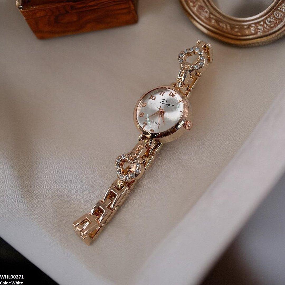 WHL00271 ZWA Round Rose Glow Link Watch - WHL