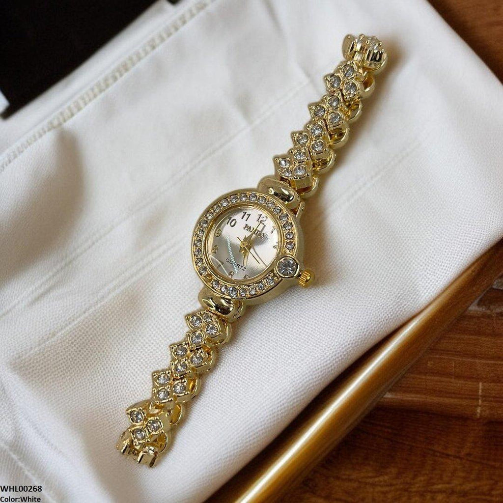 WHL00268 ZWA Rhinestone-Embellished Dial Watch - WHL