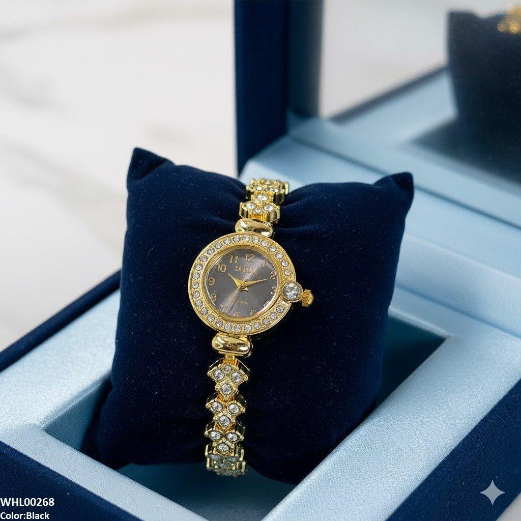 WHL00268 ZWA Rhinestone-Embellished Dial Watch - WHL