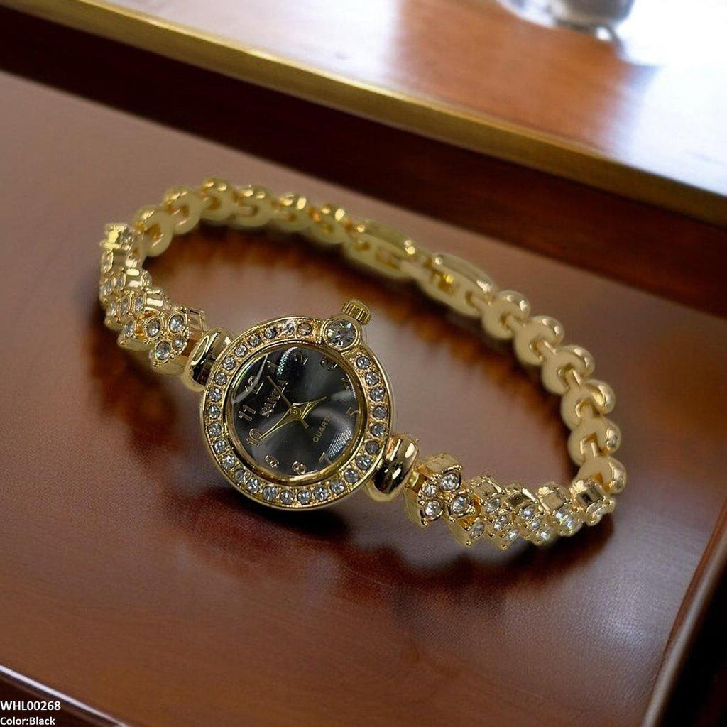 WHL00268 ZWA Rhinestone-Embellished Dial Watch - WHL